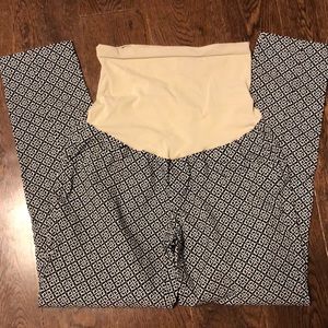 Motherhood Maternity Black & White office pants